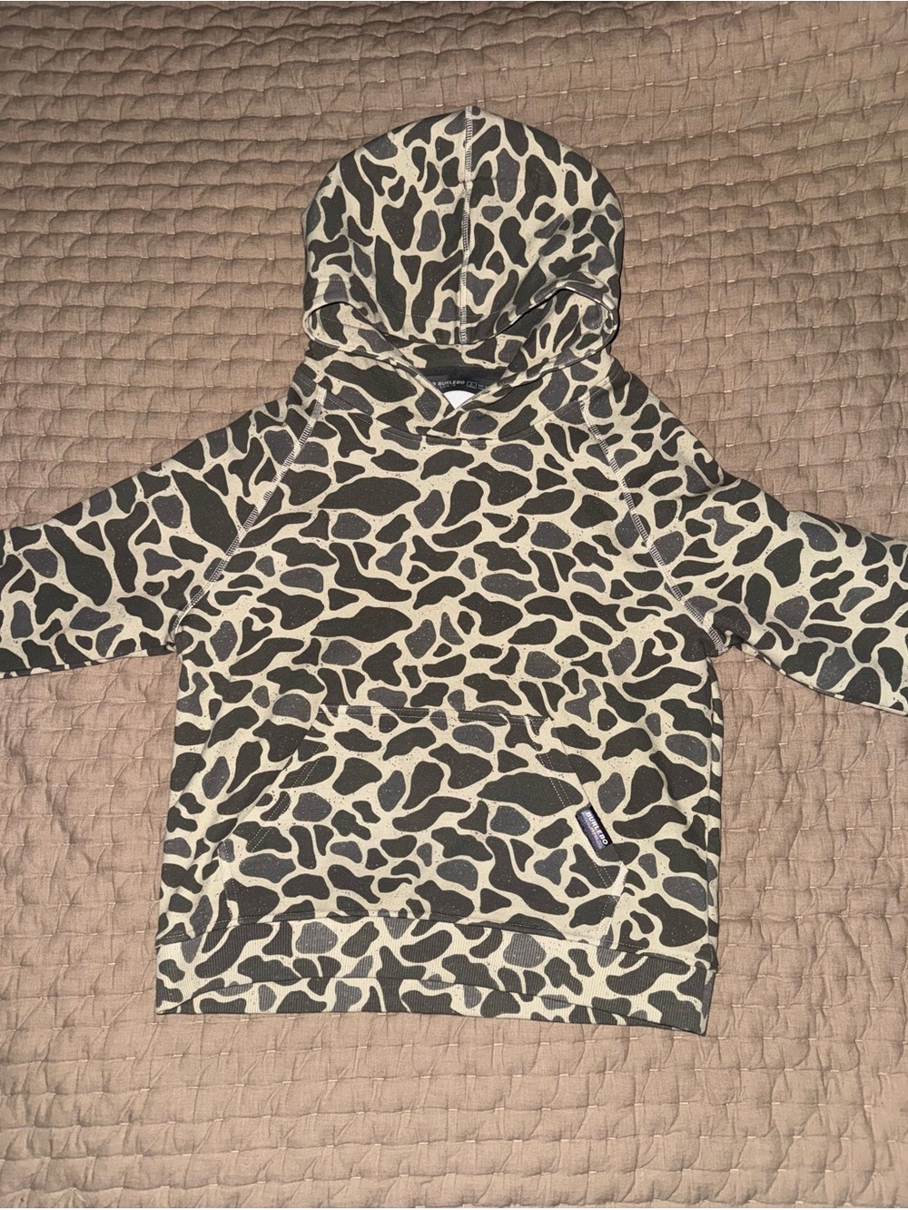 Burlebo Boys' Classic Deer Camo Hoodie Fleece Lined